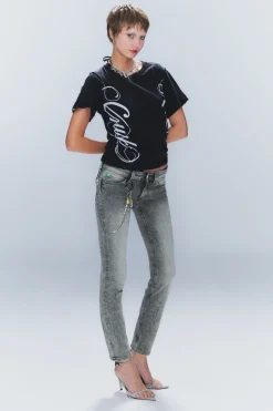 Weekday SLEEZIE LOW WAIST SKINNY JEANS post grey Discount