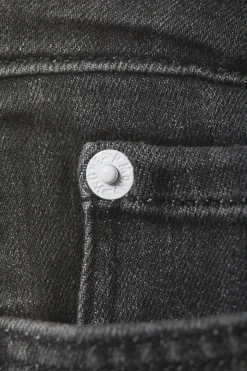 Weekday SLEEZIE LOW WAIST SKINNY STRAIGHT JEANS swab black Sale