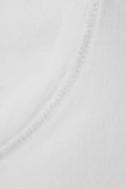 Weekday SLIM FITTED T-SHIRT white Fashion