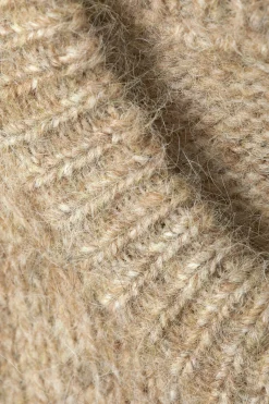Weekday SLIM KNITTED ZIP CARDIGAN beige melange Flash Sale