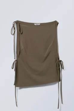 Weekday SLIM SLEEVELESS STRAP TOP dark khaki green New