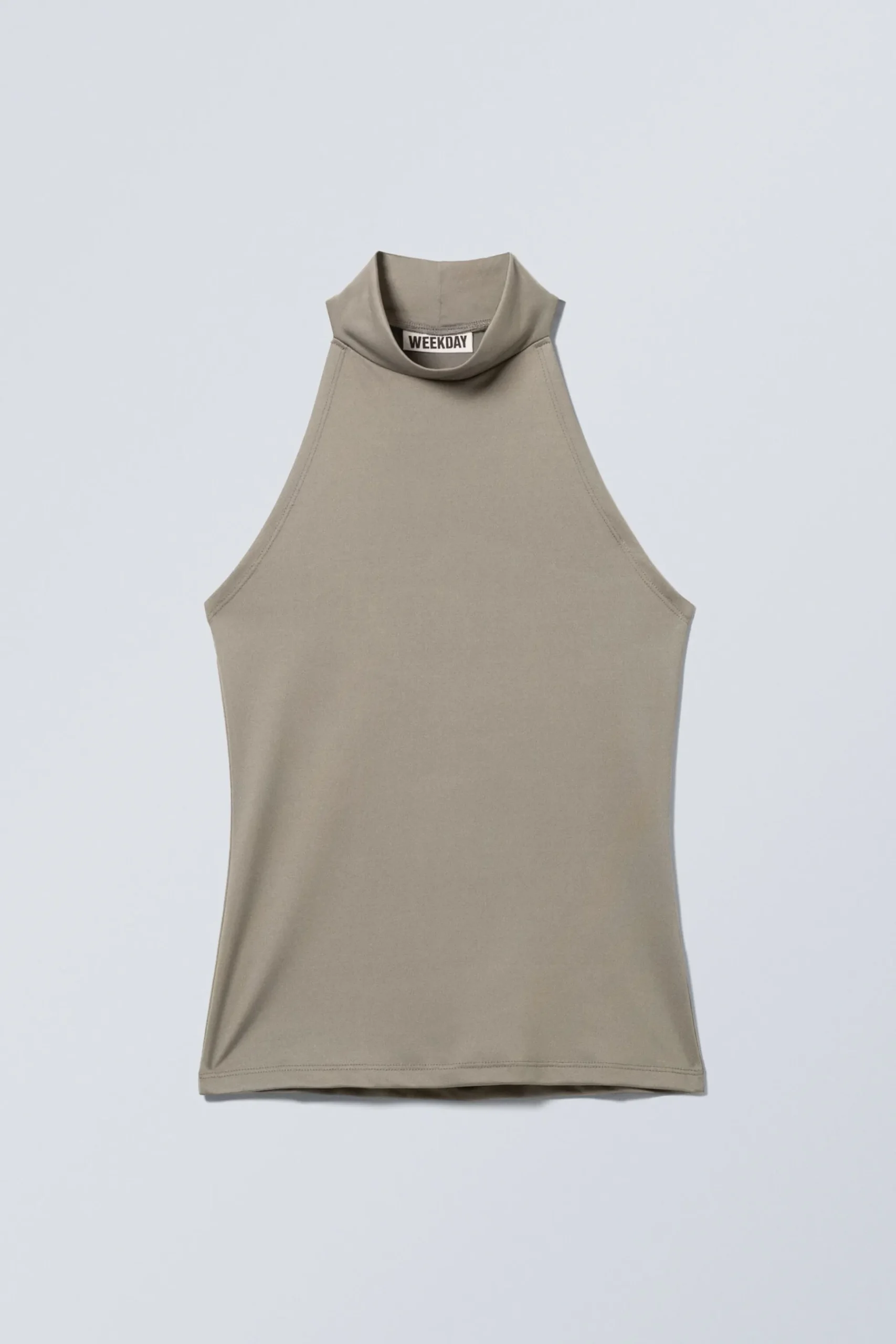 Weekday SLIM SLEEVELESS TURTLENECK TOP light dusty mole Online