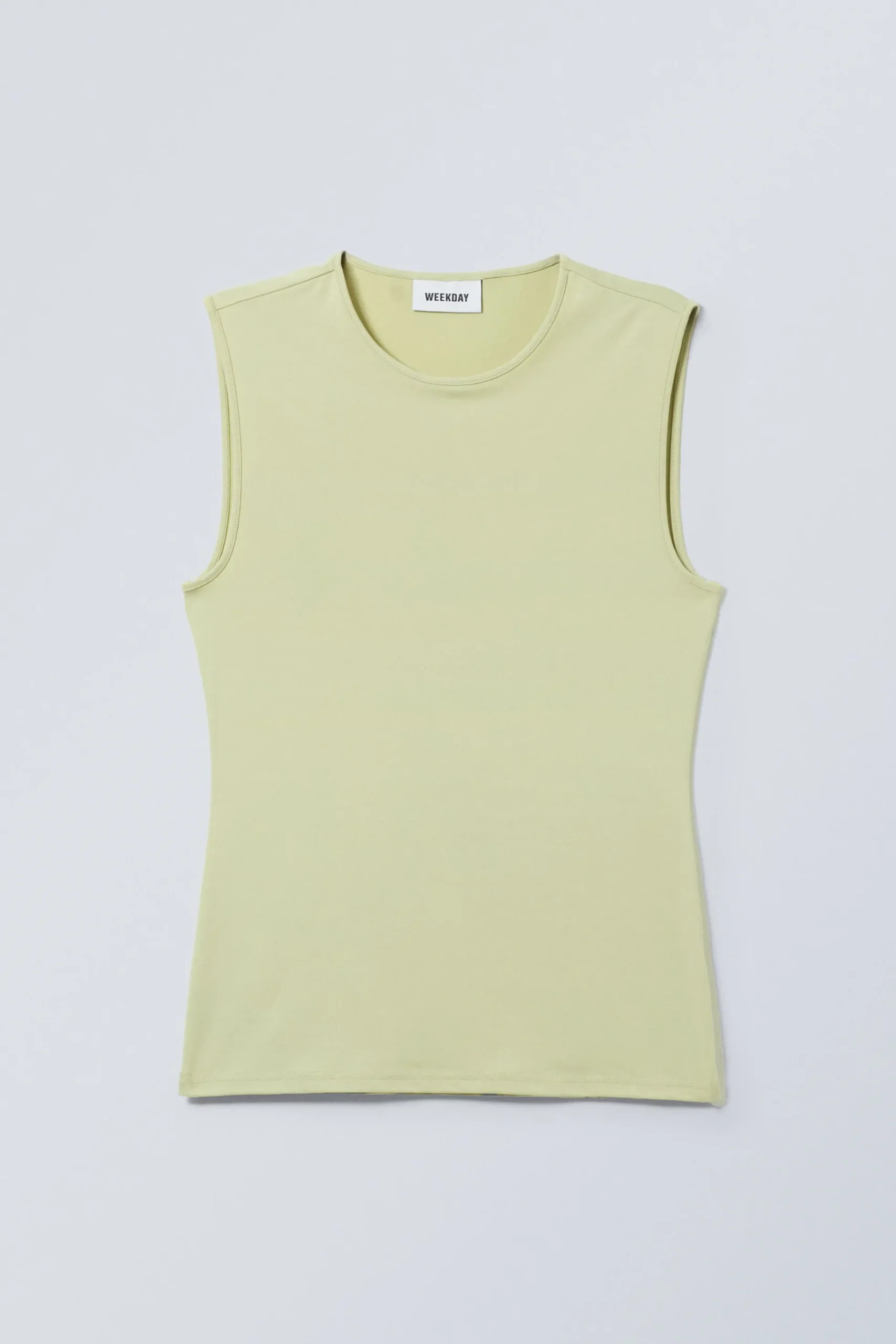 Weekday SOFT FITTED TANK TOP light dusty yellow Best Sale