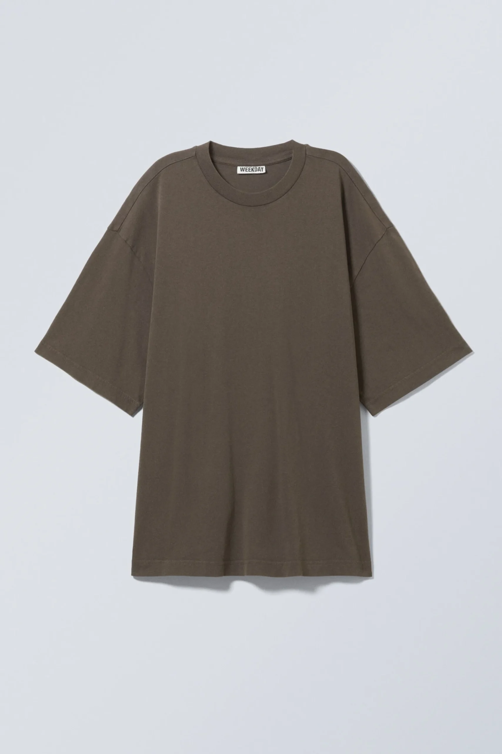 Weekday SOFT OVERSIZED T-SHIRT washed dark brown Flash Sale