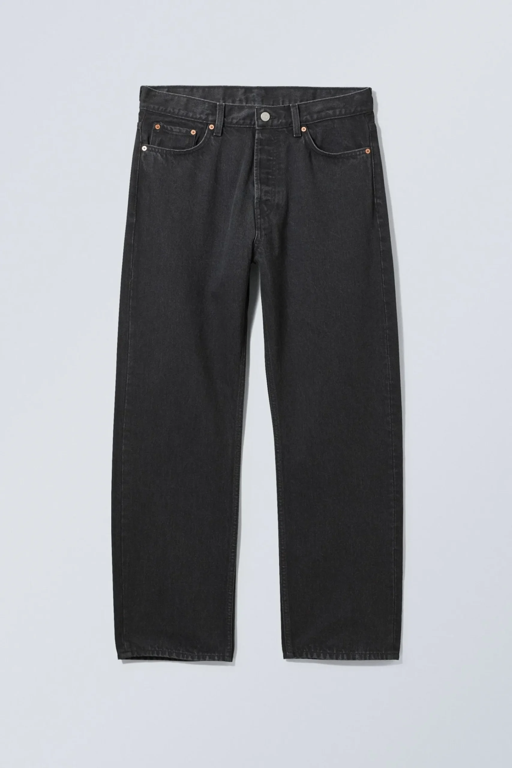 Weekday SPACE RELAXED STRAIGHT LEG JEANS tuned black black Flash Sale