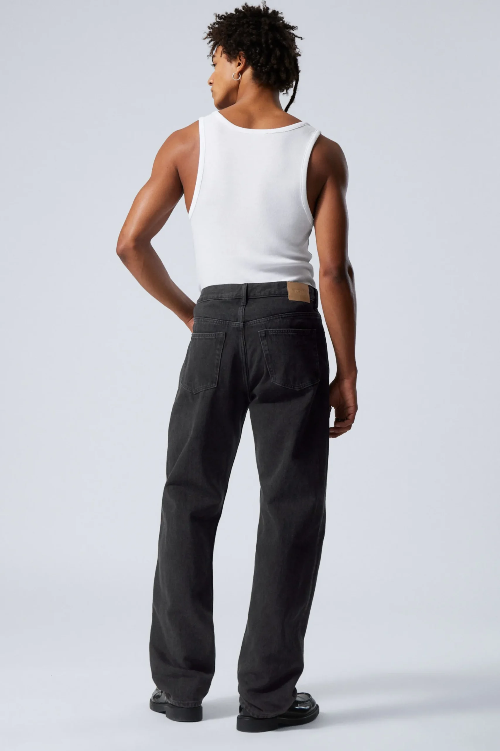 Weekday SPACE RELAXED STRAIGHT LEG JEANS tuned black black Flash Sale