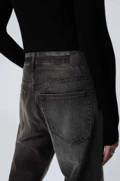Weekday SPACE RELAXED STRAIGHT LEG JEANS obsidian black black Online