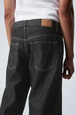 Weekday SPHERE LOW RISE LOOSE STRAIGHT LEG JEANS black rinse black Shop