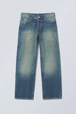 Weekday SPHERE LOW RISE LOOSE STRAIGHT LEG JEANS gasoline blue medium blue Best