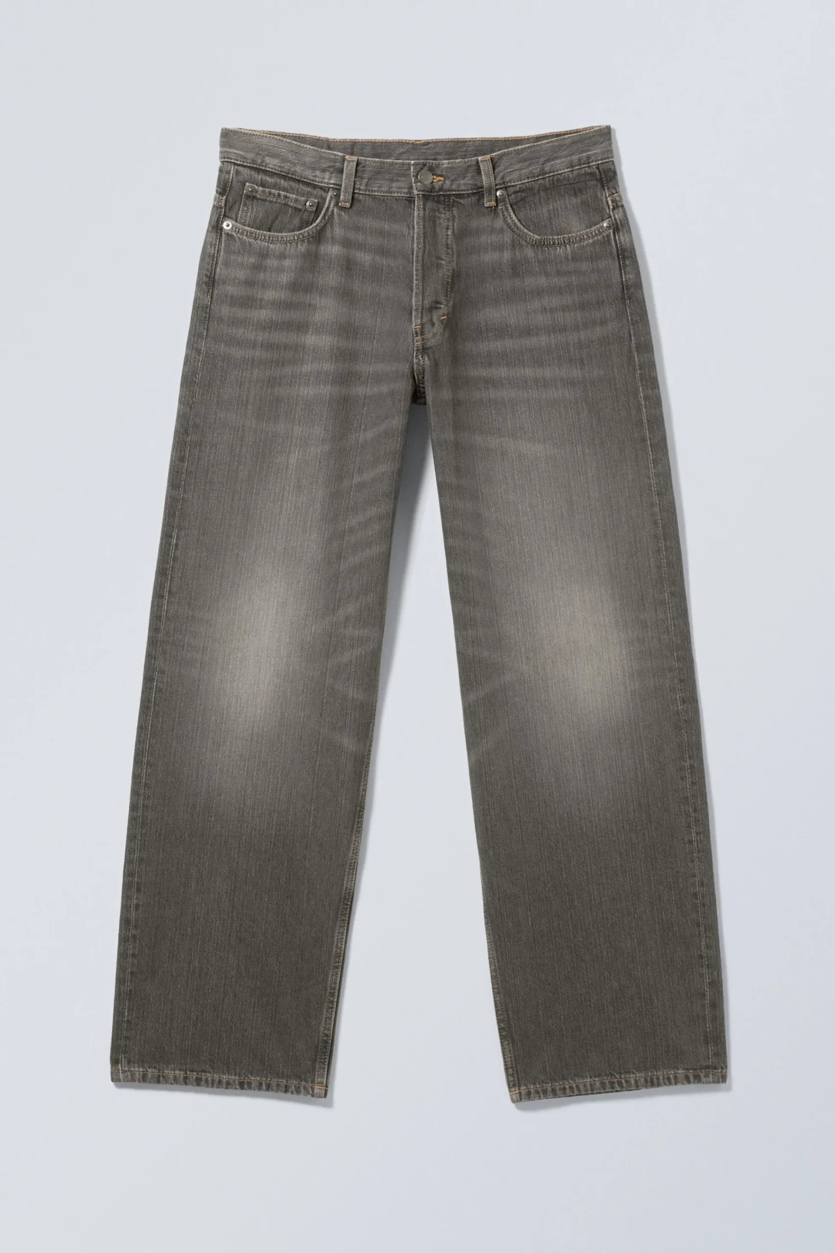 Weekday SPHERE LOW RISE LOOSE STRAIGHT LEG JEANS mine grey dark grey Store