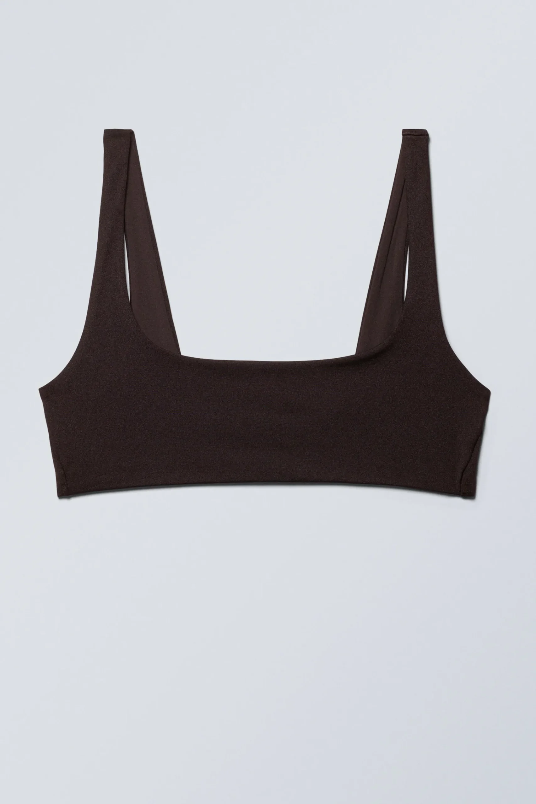 Weekday SPORTY BIKINI TOP dark brown Online
