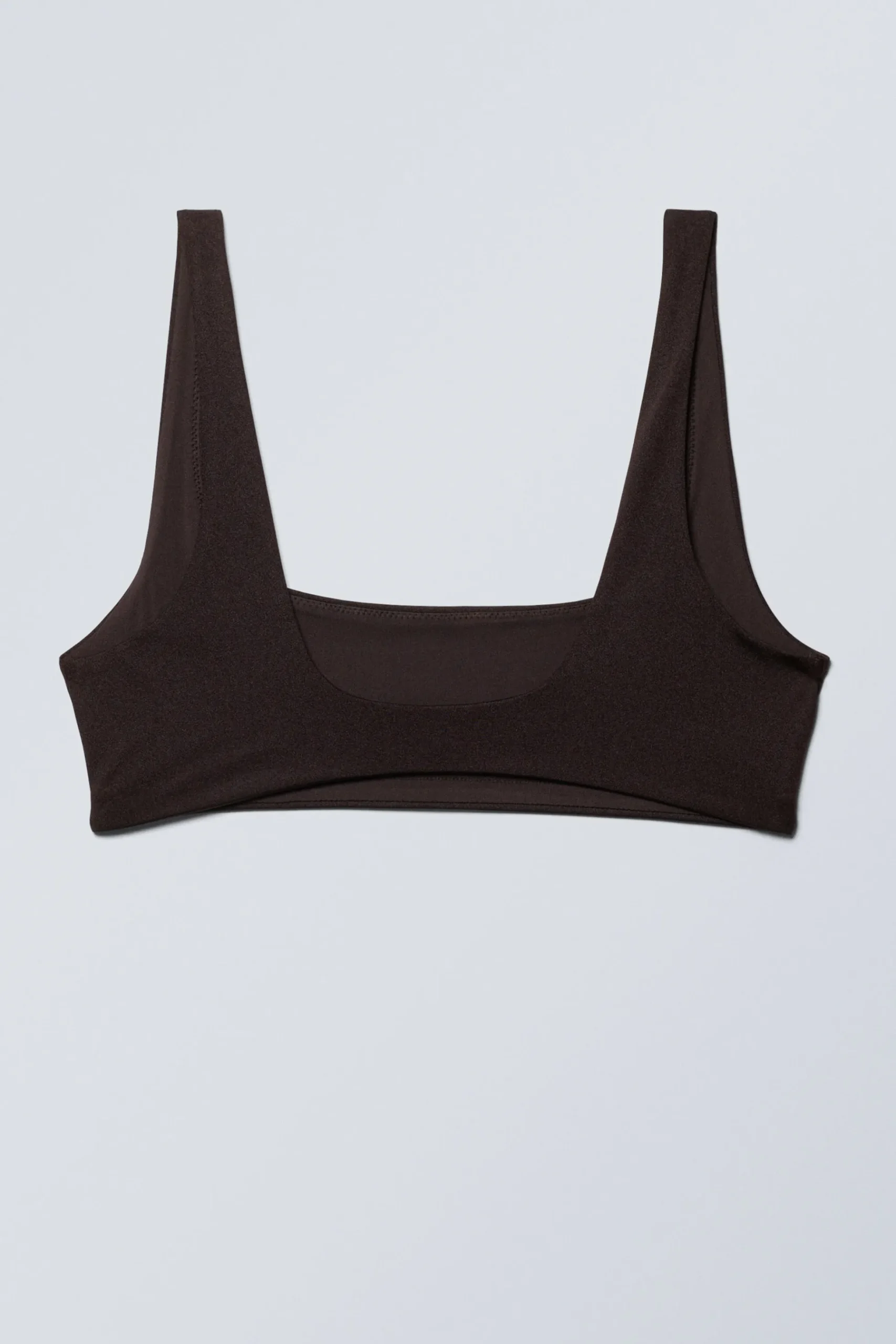 Weekday SPORTY BIKINI TOP dark brown Online