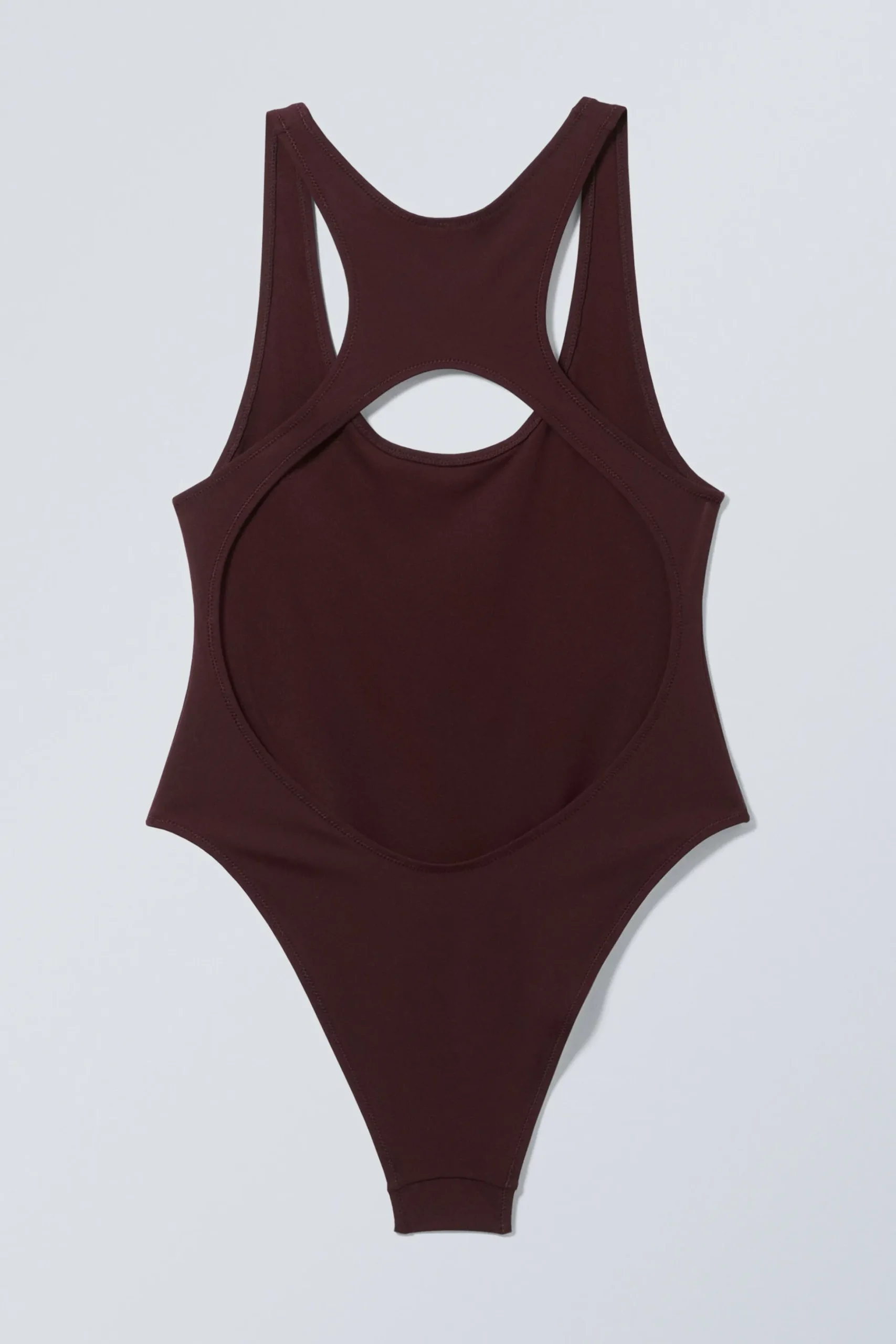 Weekday SPORTY RACERBACK SWIMSUIT dark maroon Sale