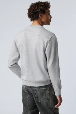 Weekday STANDARD MIDWEIGHT SWEATSHIRT grey melange Store