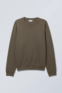 Weekday STANDARD MIDWEIGHT SWEATSHIRT dark mole Cheap