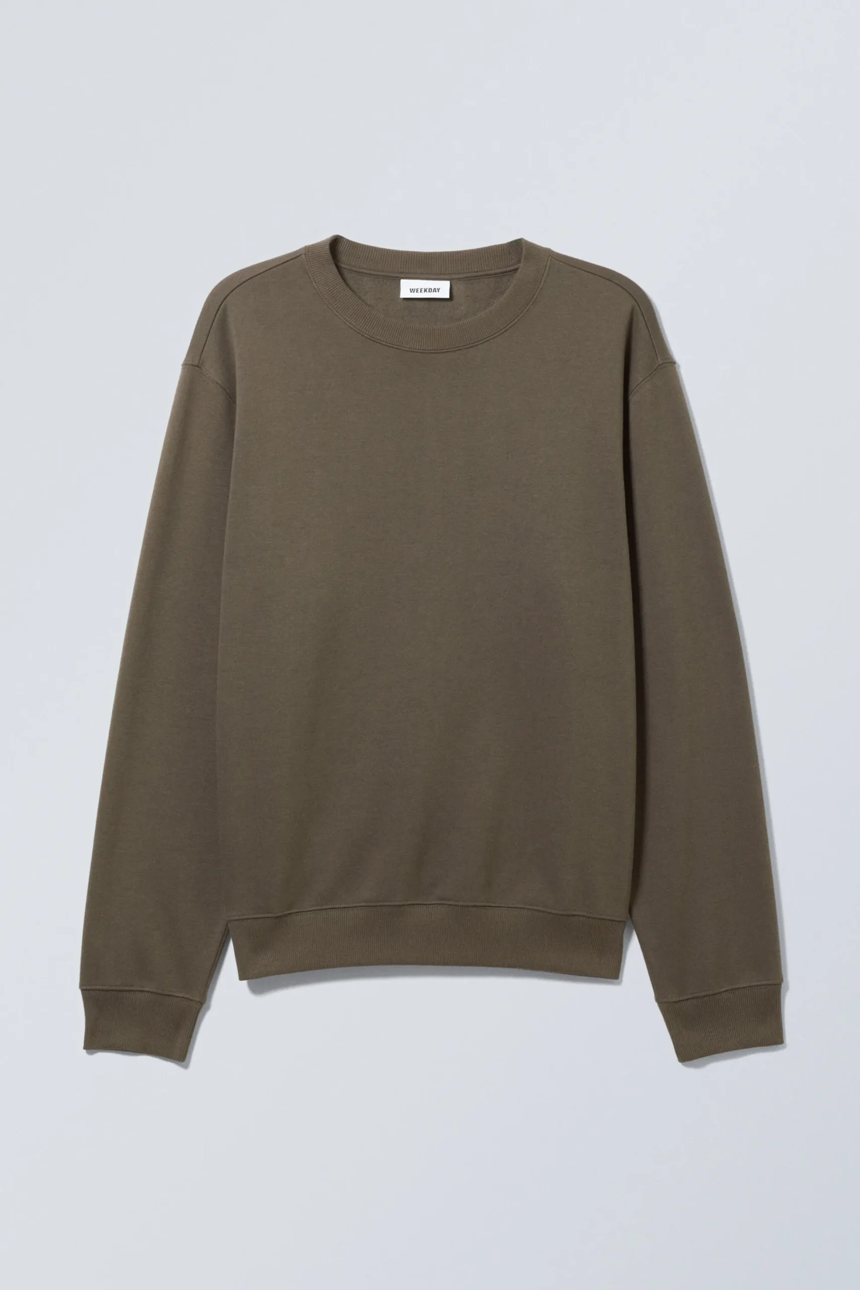 Weekday STANDARD MIDWEIGHT SWEATSHIRT dark mole Cheap