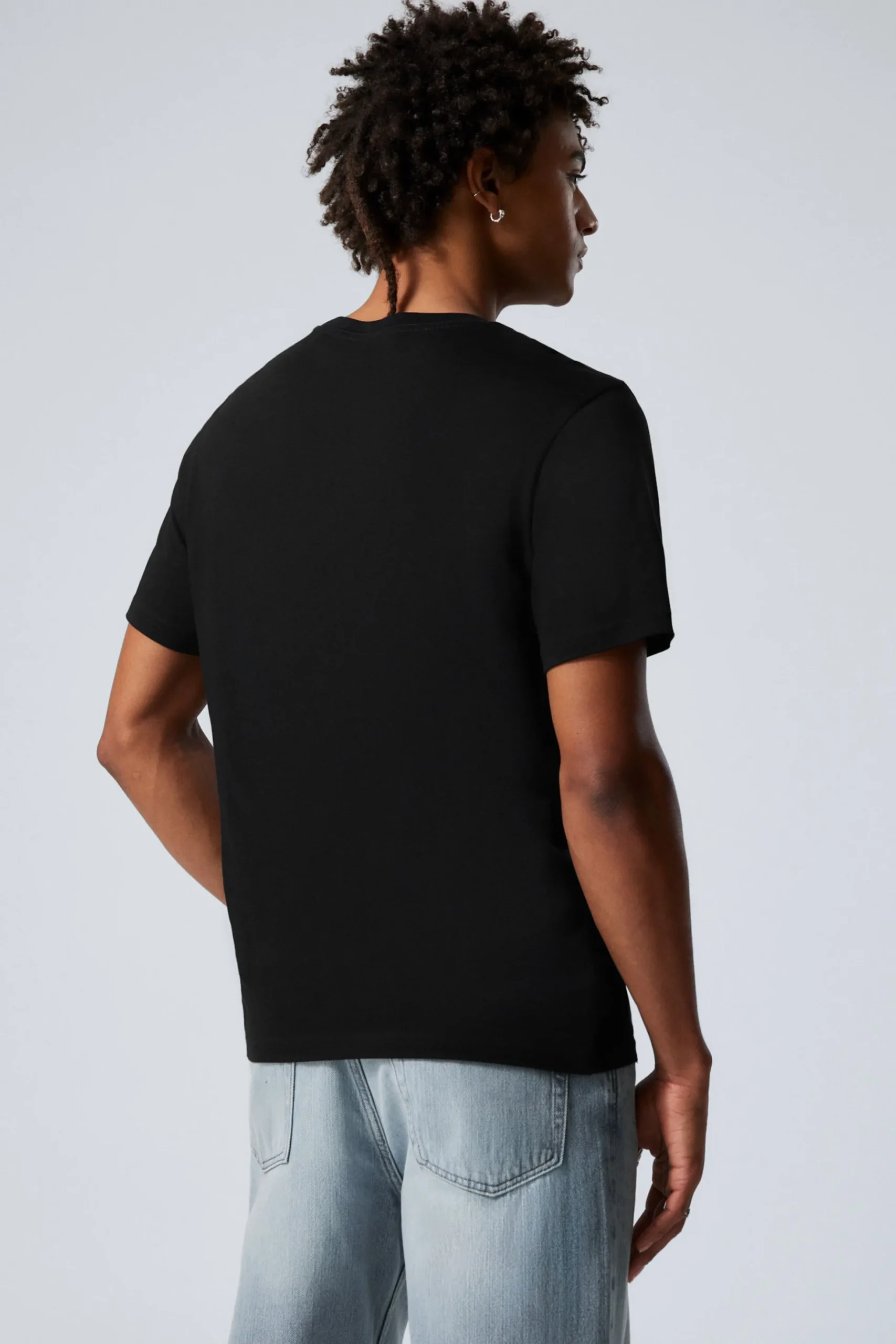Weekday STANDARD MIDWEIGHT T-SHIRT black Hot