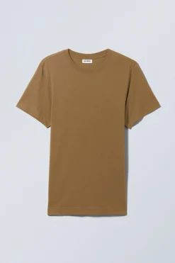 Weekday STANDARD MIDWEIGHT T-SHIRT dusty brown Store