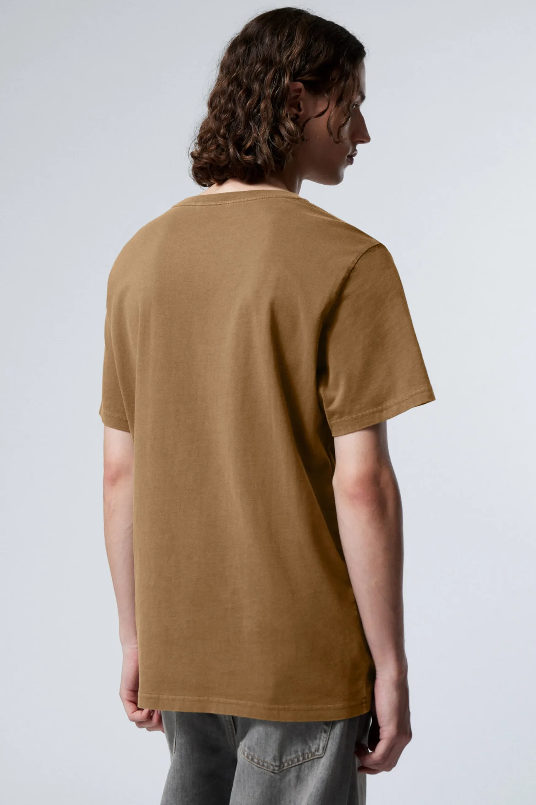 Weekday STANDARD MIDWEIGHT T-SHIRT dusty brown Store