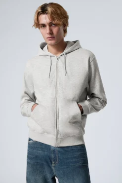 Weekday STANDARD MIDWEIGHT ZIP HOODIE grey Best Sale