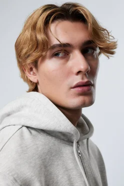 Weekday STANDARD MIDWEIGHT ZIP HOODIE grey Best Sale