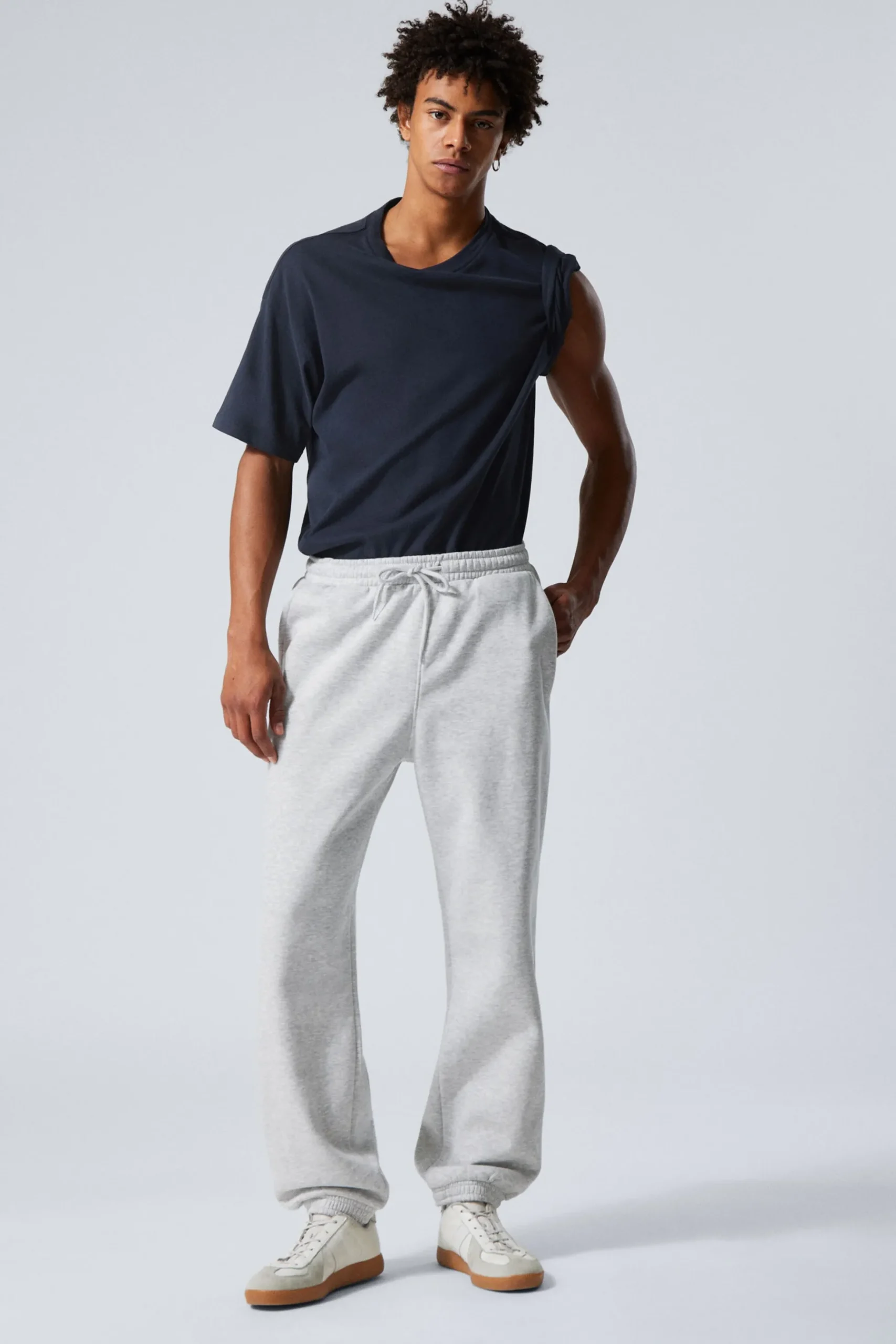 Weekday STANDARD SWEATPANTS light grey Shop