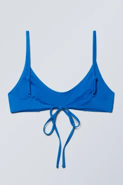 Weekday STRAPPY BIKINI TOP bright blue Flash Sale