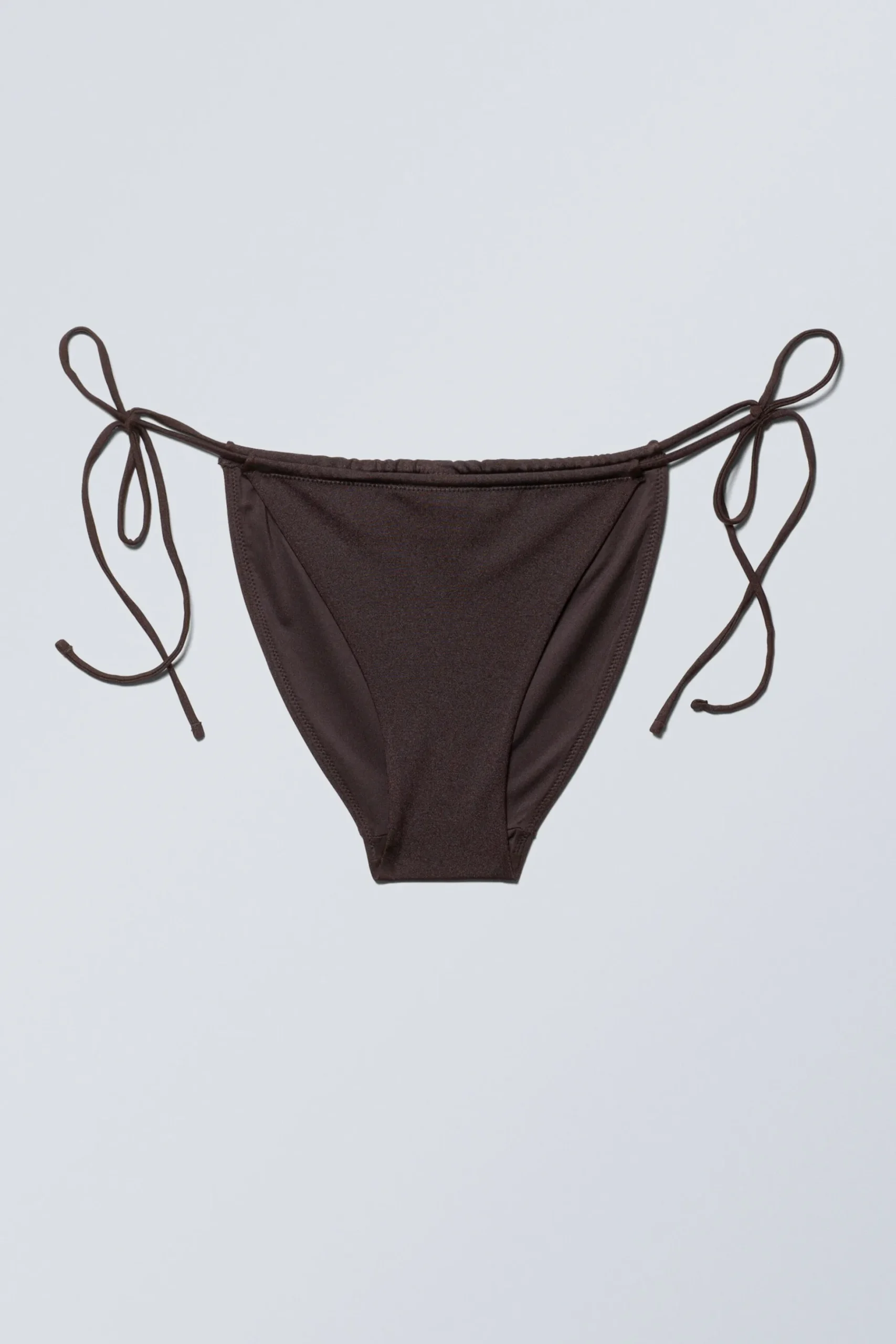 Weekday STRAPPY TIE BIKINI BOTTOMS dark brown Cheap