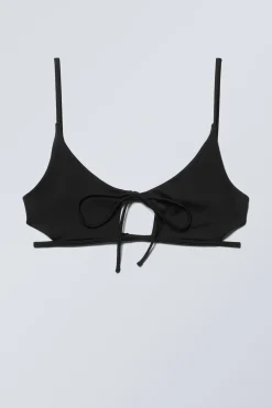Weekday STRAPPY TIE BIKINI TOP black Hot