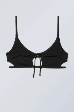 Weekday STRAPPY TIE BIKINI TOP black Hot