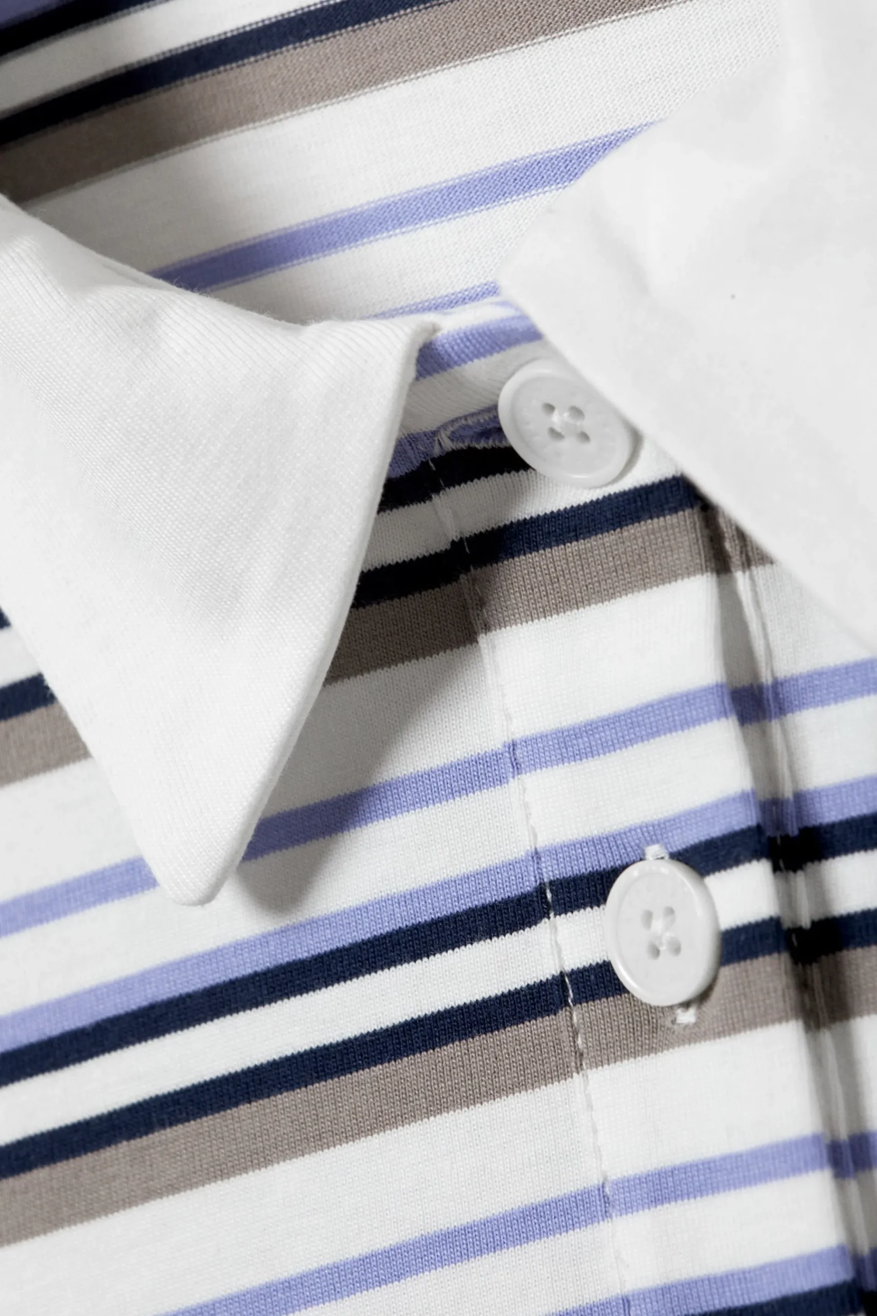 Weekday STRIPED OVERSIZED POLO SHIRT blue & beige stripe Fashion