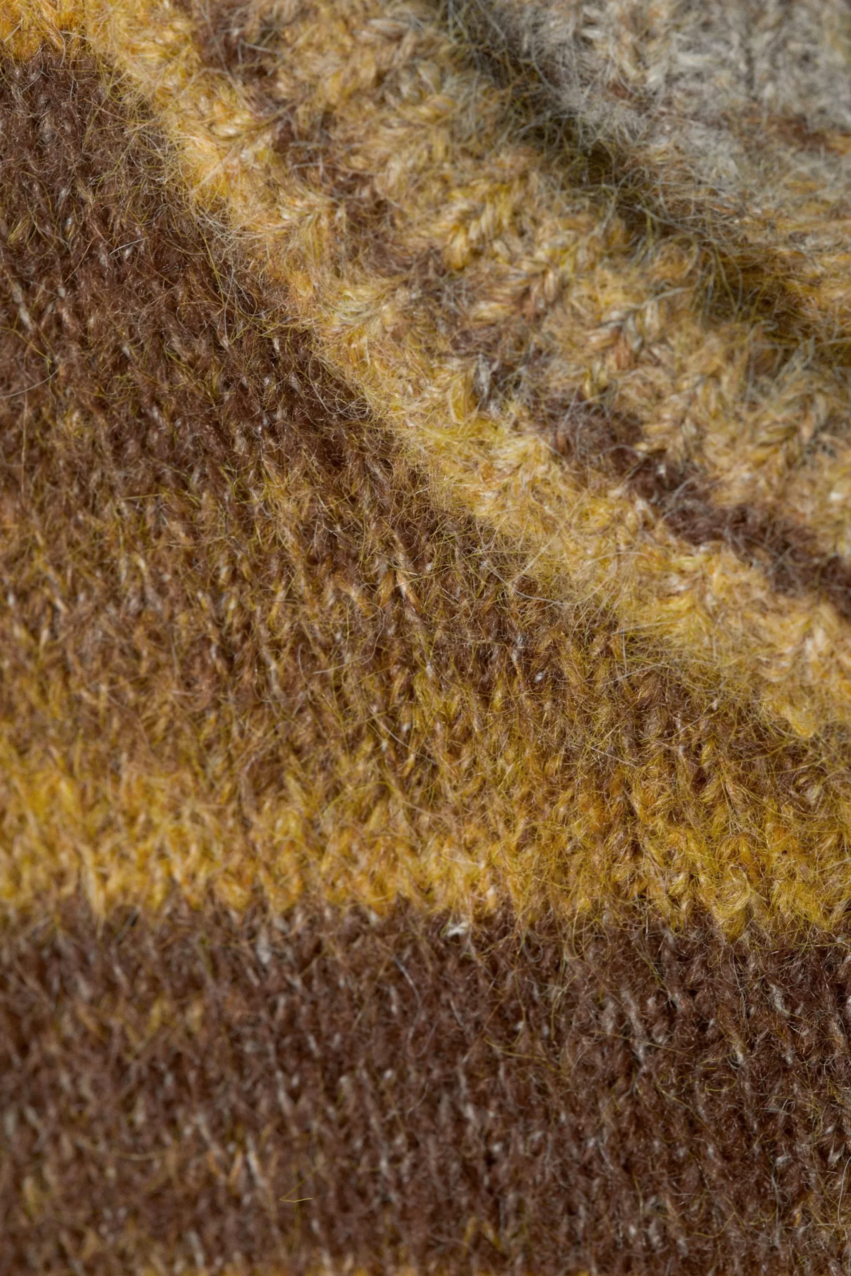 Weekday STRIPED REGULAR FIT SWEATER yellow/brown stripe Shop
