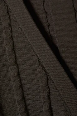 Weekday STRUCTURED ZIP-CARDIGAN dark grey Clearance