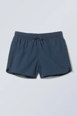 Weekday TAN STRUCTURE SWIM SHORTS dark blue Clearance