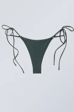 Weekday TIE BIKINI BOTTOMS dark green Cheap