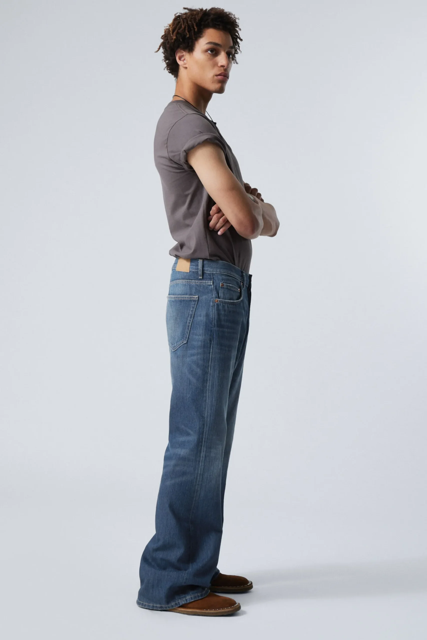 Weekday TIME LOOSE BOOTCUT LEG JEANS mine blue medium blue Flash Sale