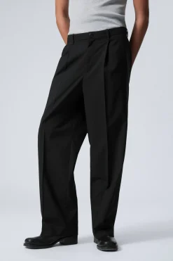 Weekday UNO LOOSE SUIT TROUSERS black Store
