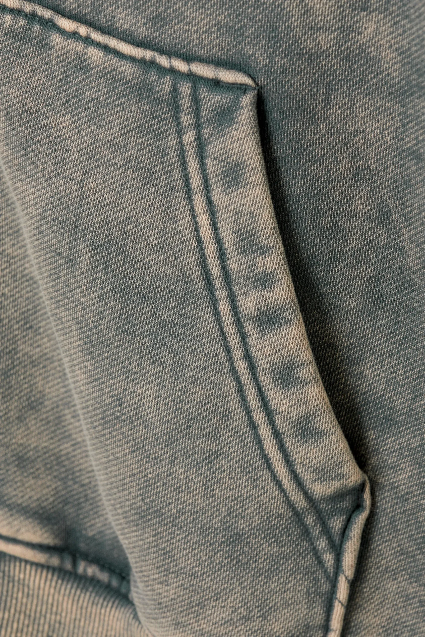 Weekday WASHED LOOSE FIT ZIP HOODIE washed turquoise Online
