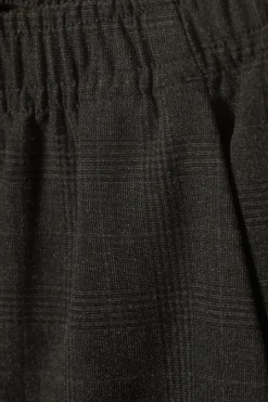 Weekday WIDE PULL ON SUITING TROUSERS black check Cheap