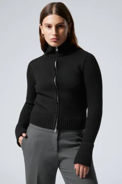 Weekday WINONA ZIP CARDIGAN black Online