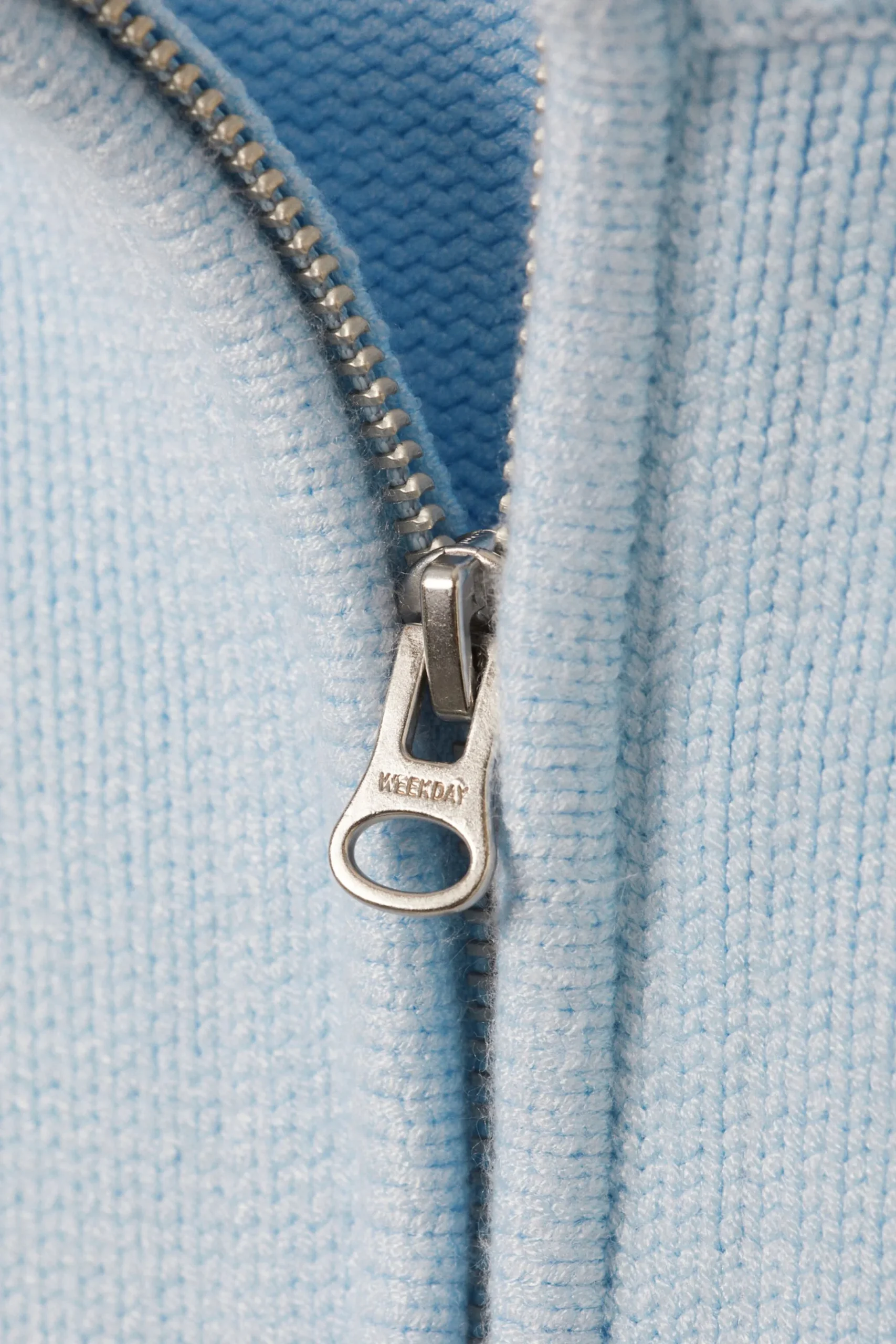 Weekday WINONA ZIP CARDIGAN light blue Online