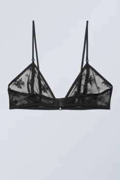 Weekday ZELDA LACE BRALETTE black Best Sale